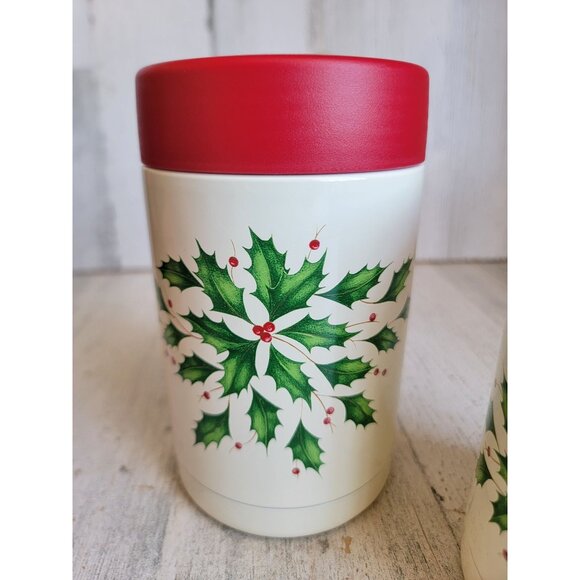 Lenox‎ small food insulated container set mistletoe Xmas kitchen - Picture 4 of 8